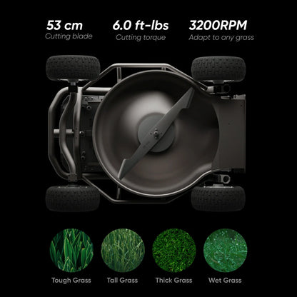 Mowrator S1 Remote Control Lawn Mower 4WD 75% Mower