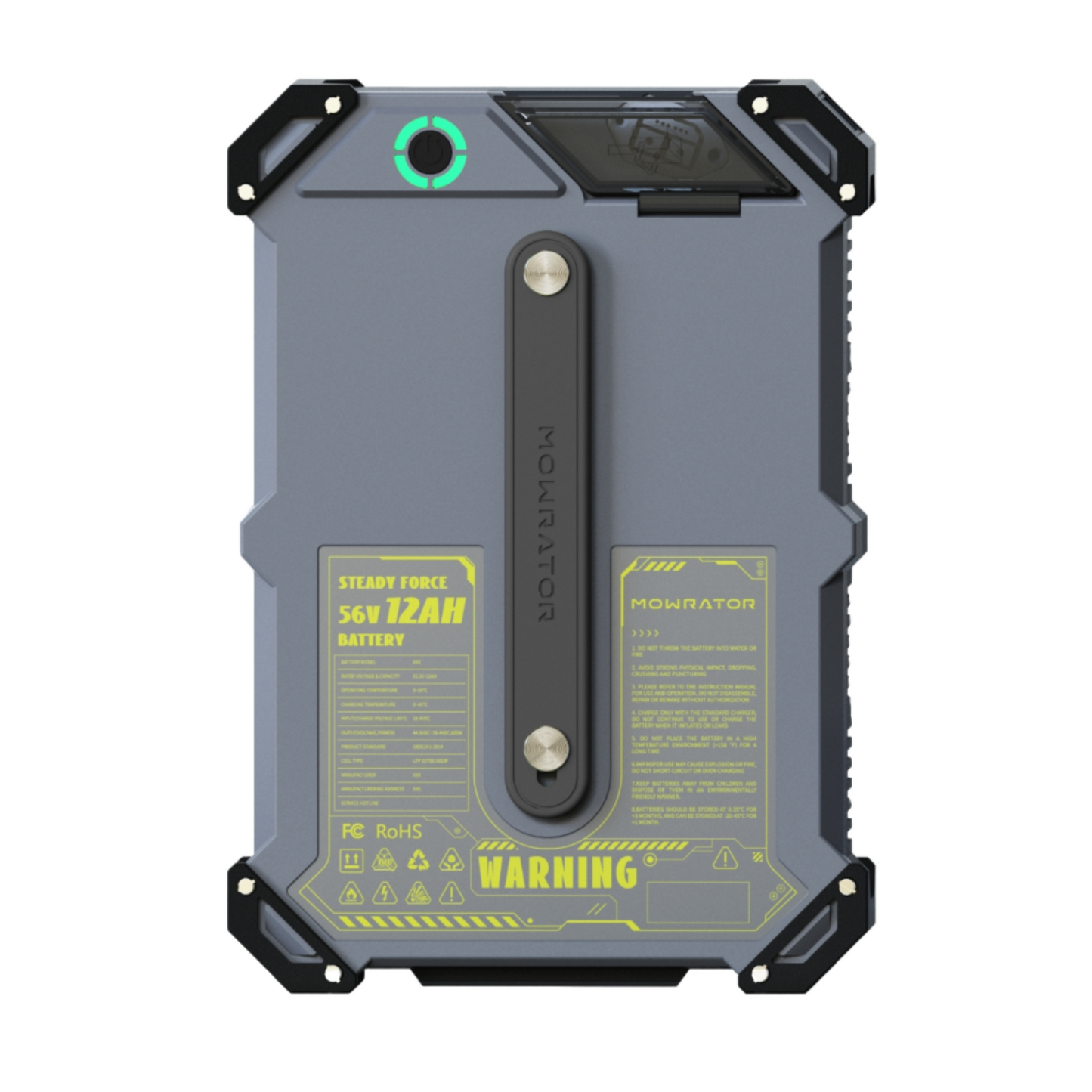 steadyforce 56v 12ah lifepo4 battery | up to 0.75 acres per charge