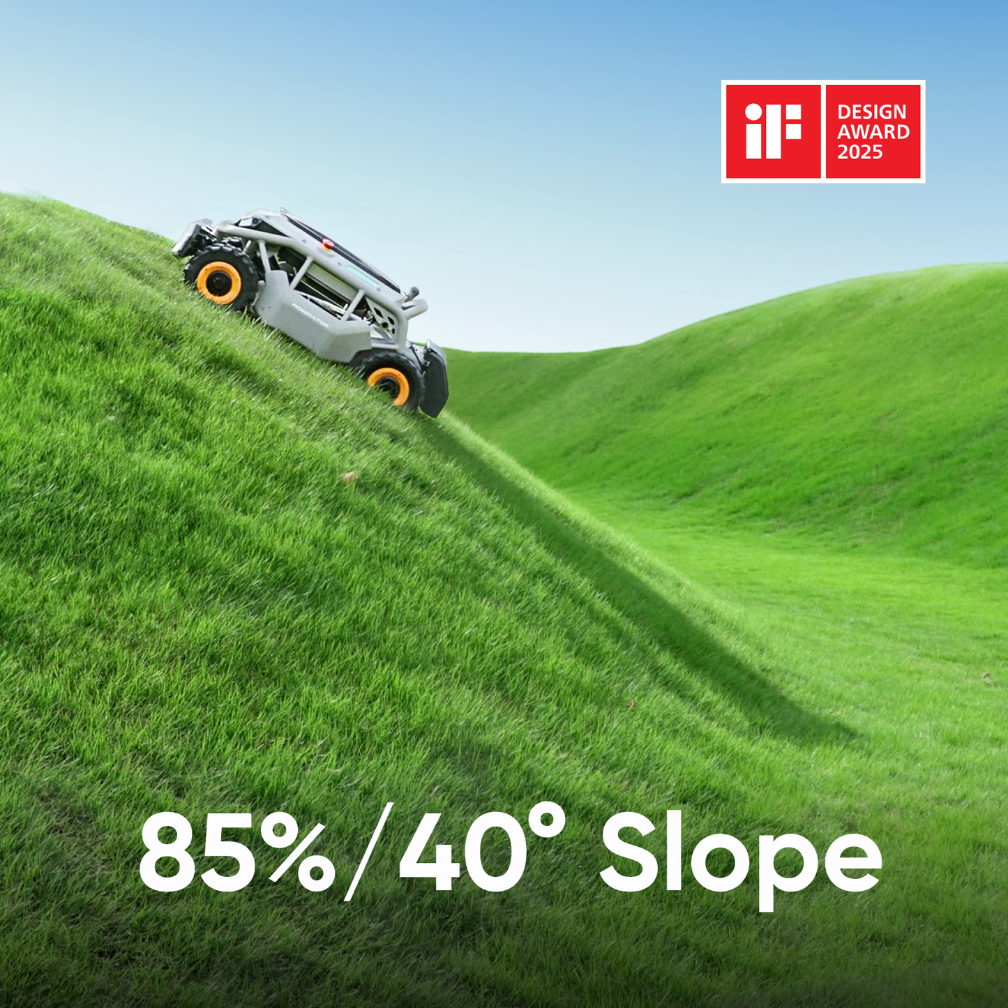 mowrator s1 remote control lawn mower 4wd 85% slope (wide wheels edition)