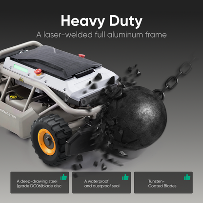 Mowrator S1 Remote Control Lawn Mower 4WD 85% Slope (Wide Wheels Edition)